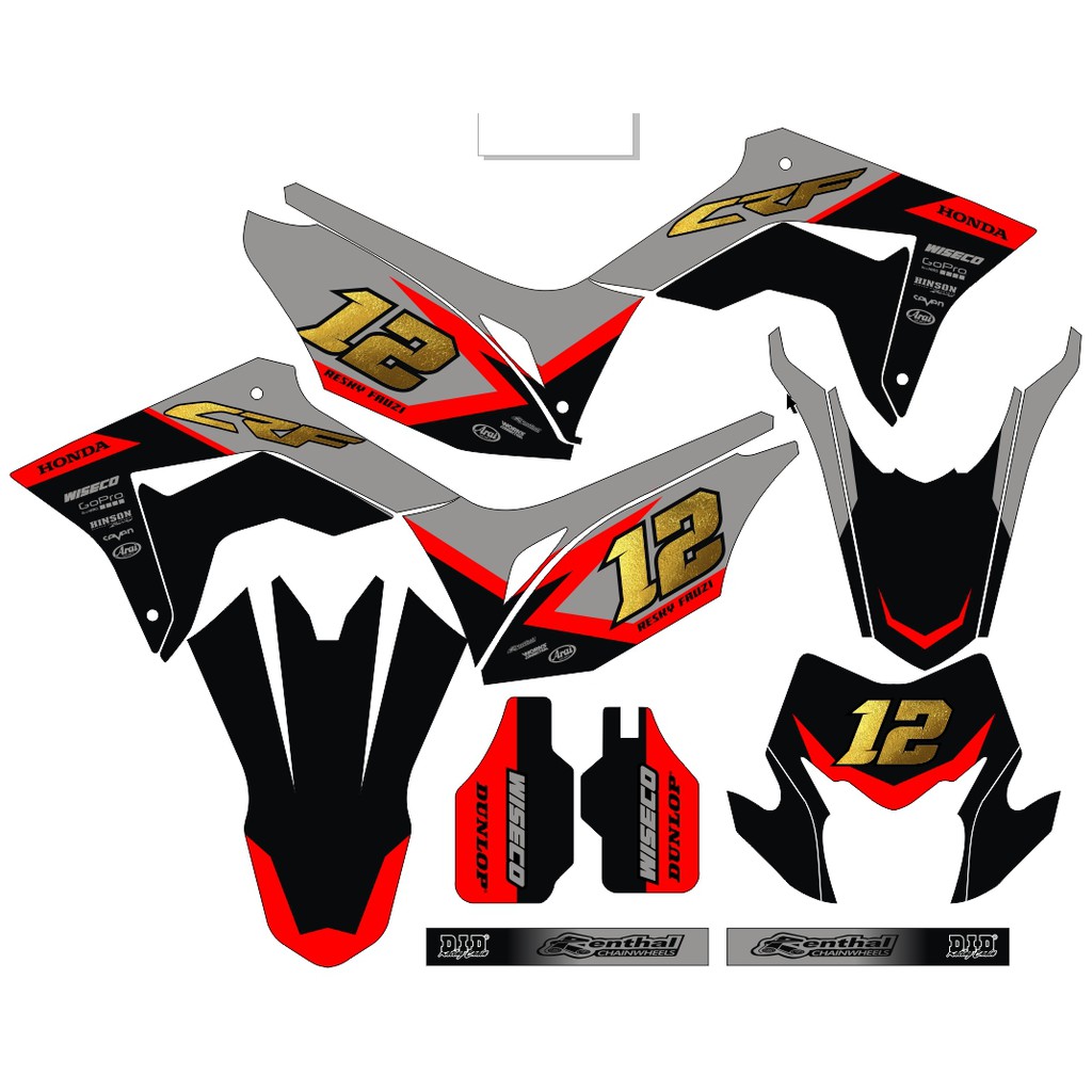 Sticker DECAL CRF 150 L Bisa Custom Stiker Honda CRF 150 L  (19)