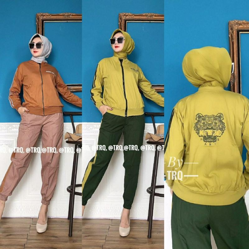 set celana joger dan jaket knzo by TRQ Design