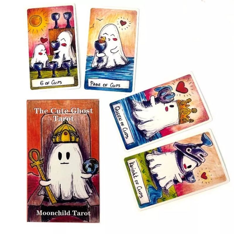 Cute Ghost Tarot 12x7cm include guide paper