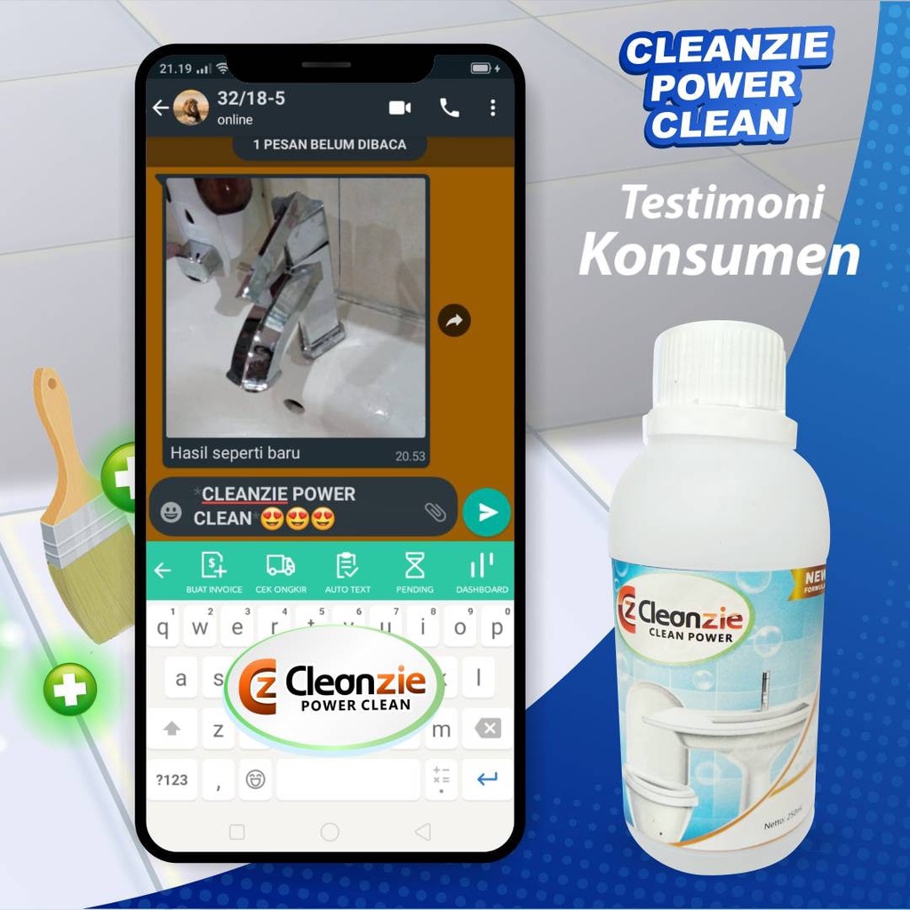 Cleanzie power clean pembersih karat dan closet