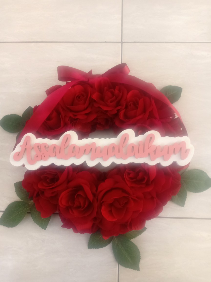 Tulisan Kayu Assalamualaikum