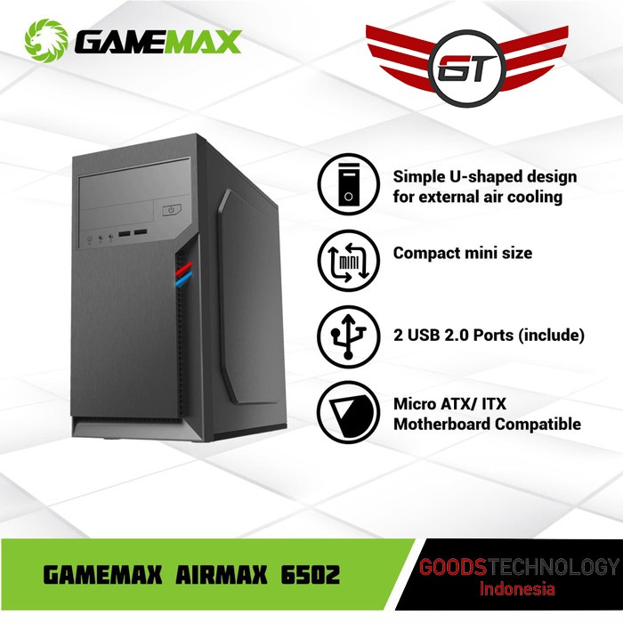 CASING PC GAMEMAX CASE AIRMAX G502 INCLUDE PSU 500 WATT