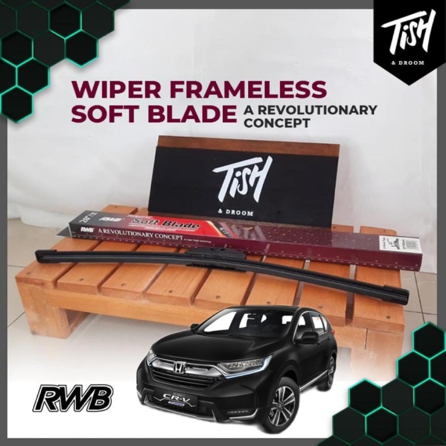 Wiper CRV Turbo 2017-2022 RWB Soft Frameless 2 PCS