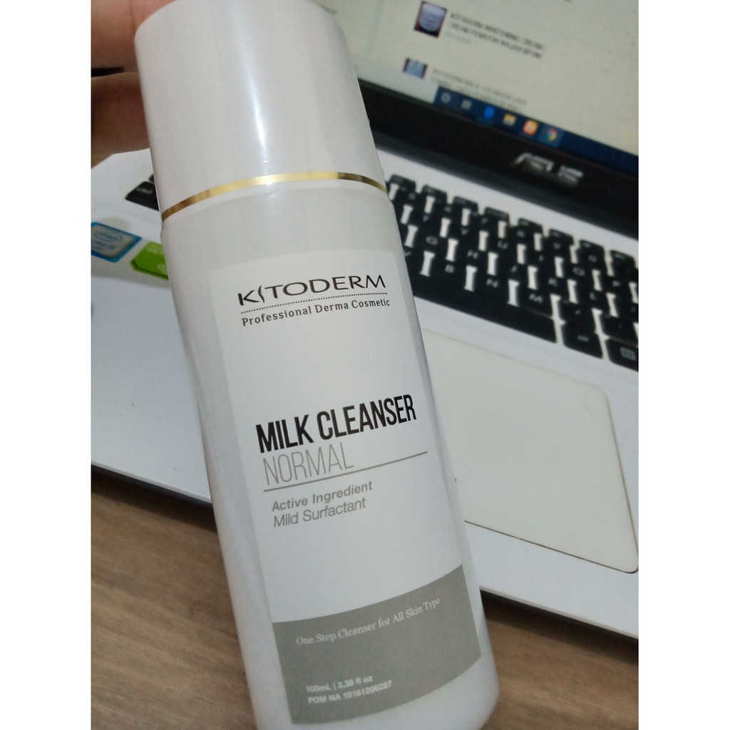 KITODERM MILK CLEANSER NORMAL | SUSU PEMBERSIH KULIT NORMAL BPOM