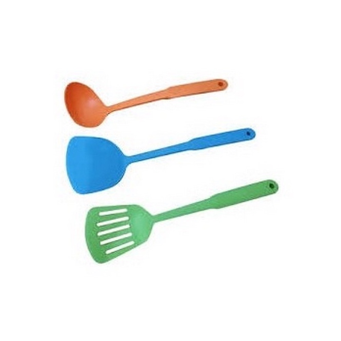 Kitchen tools irus dan sutil set nylon 3 pcs WARNA - Random color