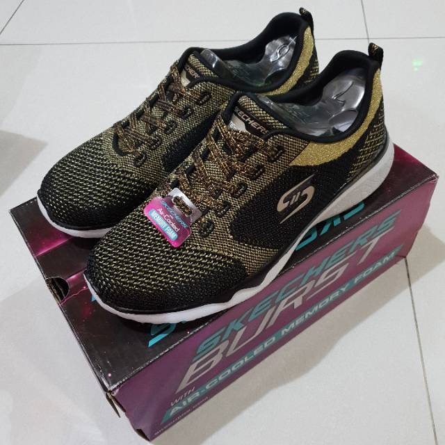 Skechers Studio Burst Virtual Reality 23377 Black Gold