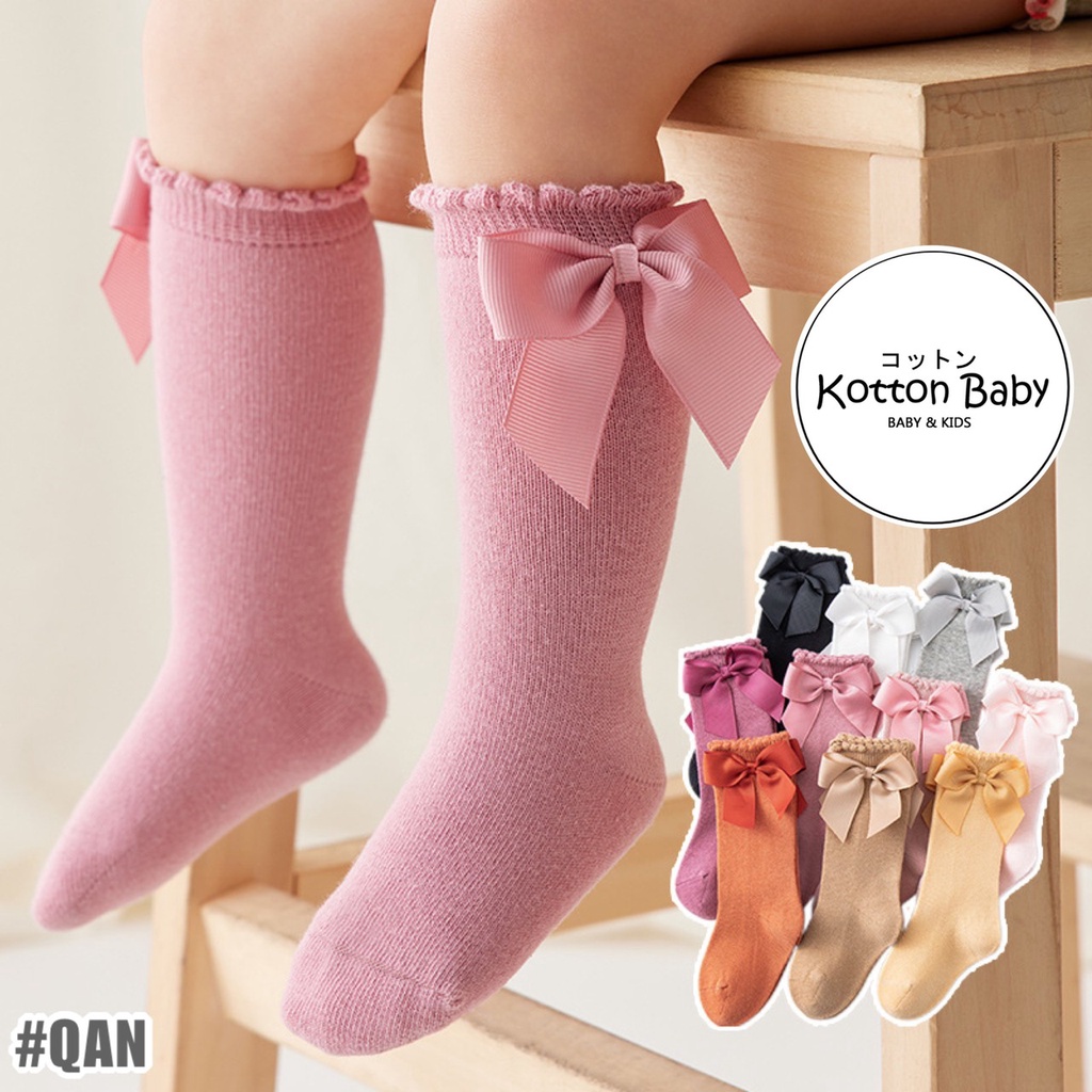 0-5 thn | KAOS KAKI BAYI ANAK IMPOR NEWBORN SOCKS PEREMPUAN catalog QN QAN