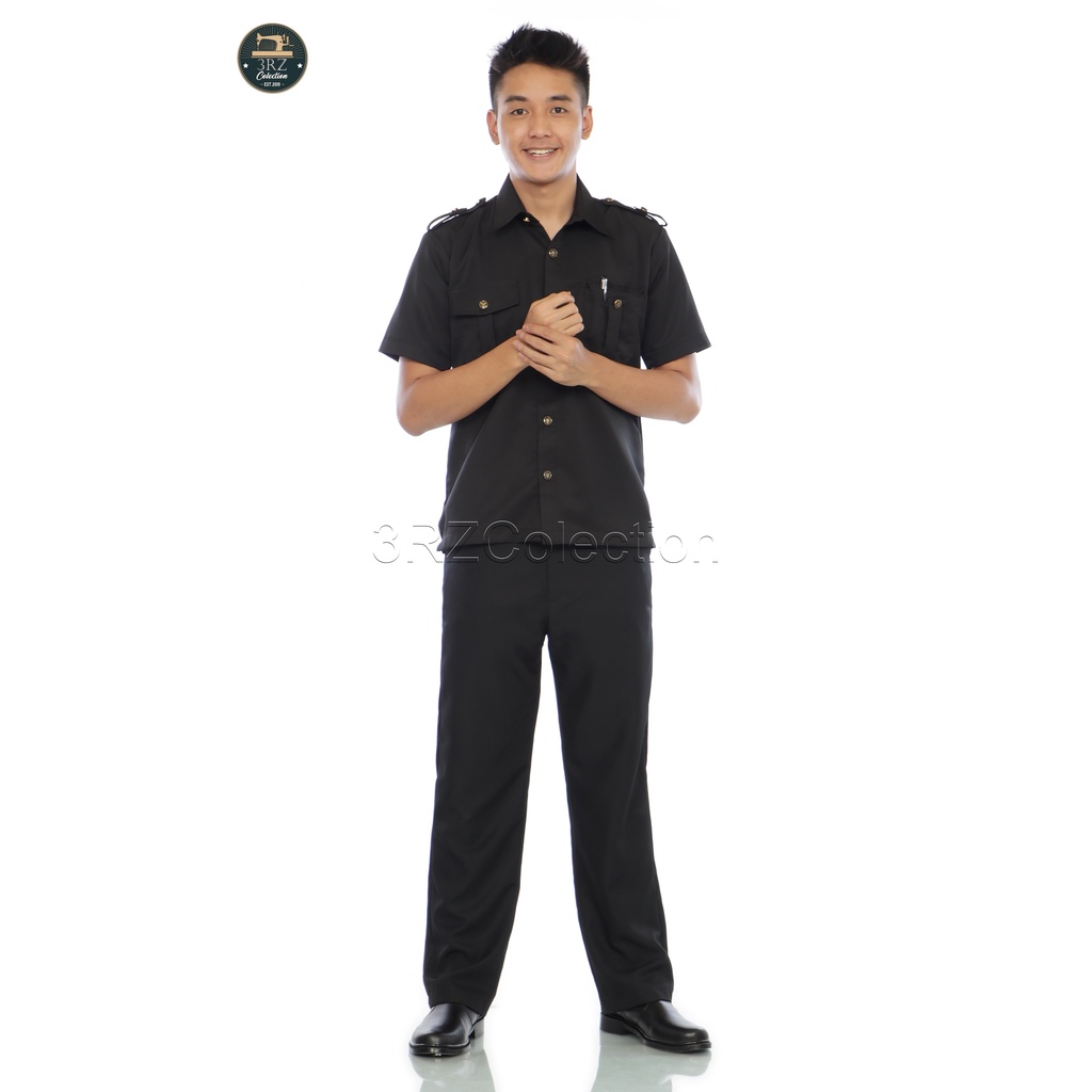 Seragam safari Baju safari Setelan safari security safari satpam Safari Lengan pendek Lengan panjang Seragam Guru Baju Guru Seragam Pns Navy