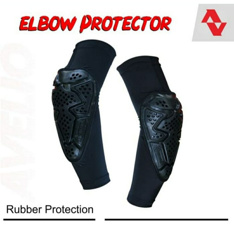 elbow pad rubber AVELIO protector deker siku olahraga sepeda MTB