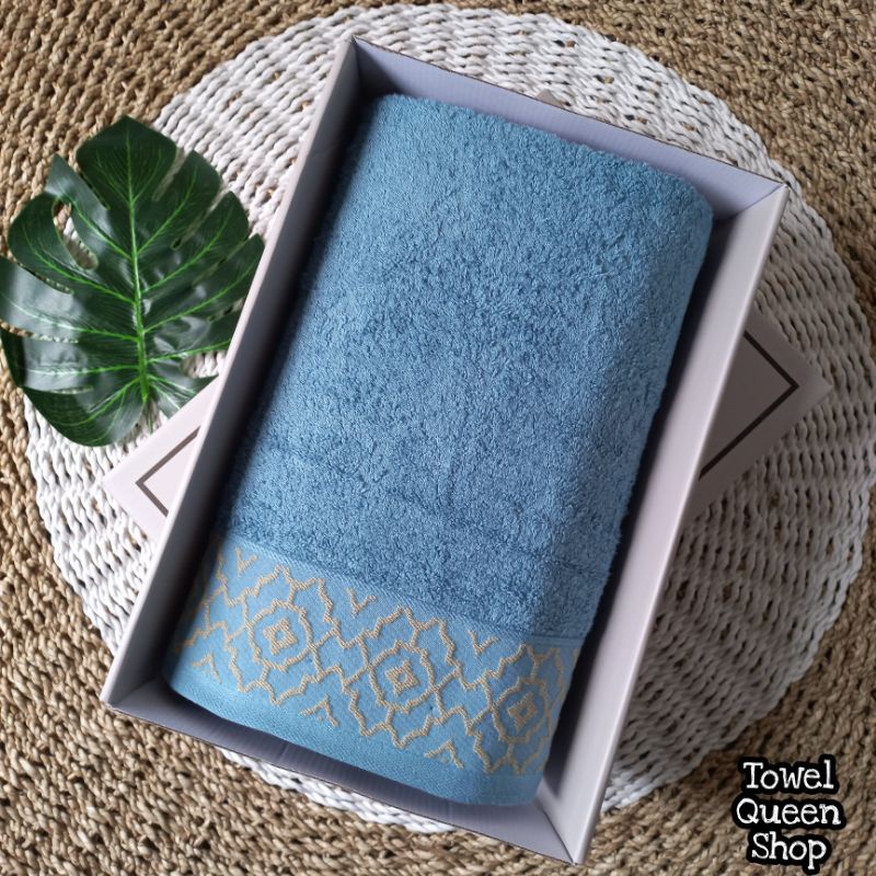 Handuk Mandi Single Alexio (Free Box + Bordir) - Towel Queen Shop