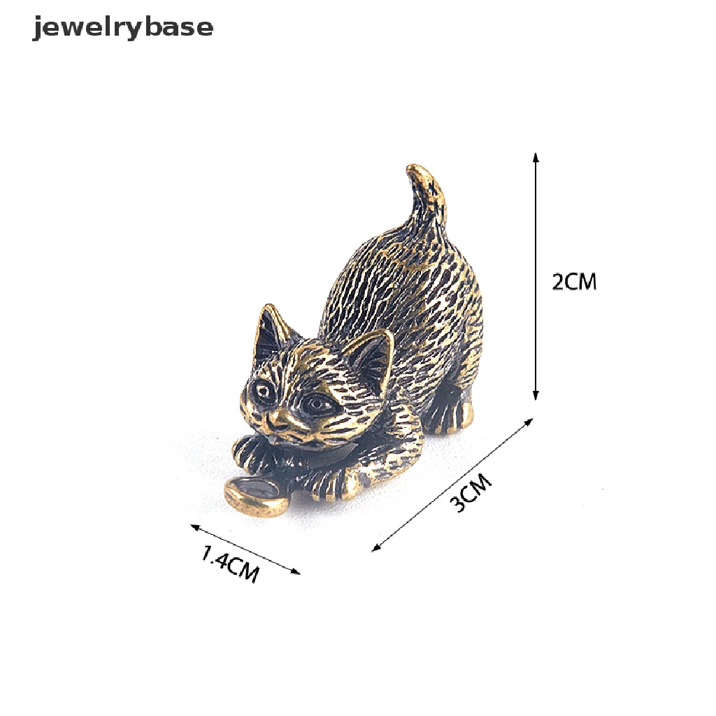 (jewelrybase) Tempat Dupa Bentuk Kucing Ukuran Kecil Model Vintage Bahan Kuningan