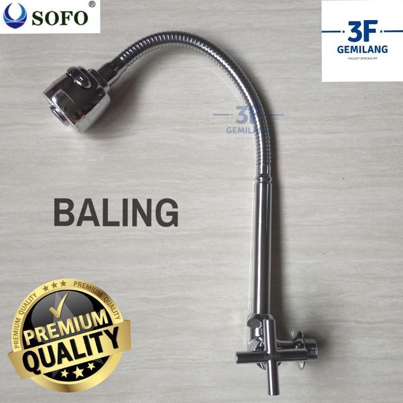 Sofo - Kran ANGSA DAPUR FLEXIBLE KEPALA BESAR 1/2 INCH PREMIUM QUALITY