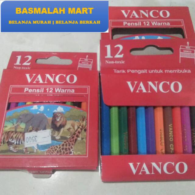 

Termurah Pensil Warna Anak Vanco Pendek 12 warna Murah Berkualitas