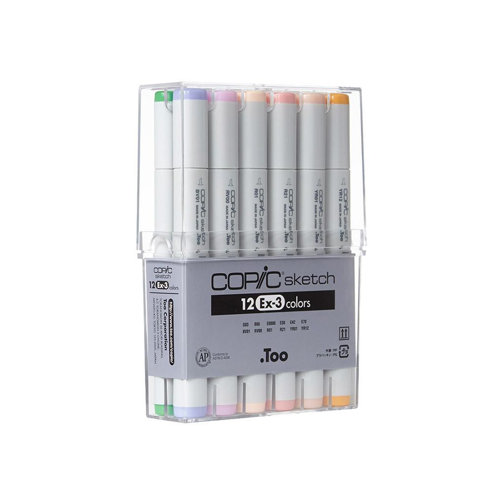 

COPIC Sketch 12 Color EX-3 - Ref.CSM/12E3