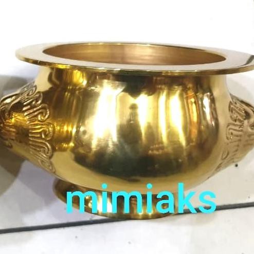 Best Produk] Hiolo Hio Lo Tempat Dupa Hio Kuningan Kepala Singa Ukuran 8In Import