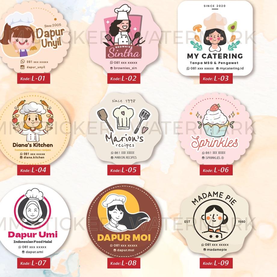 

Paling Dicari.. [Isi 45-150pcs]Sticker Logo Makanan/Cetak Sticker Logo/Cutting Sticker
