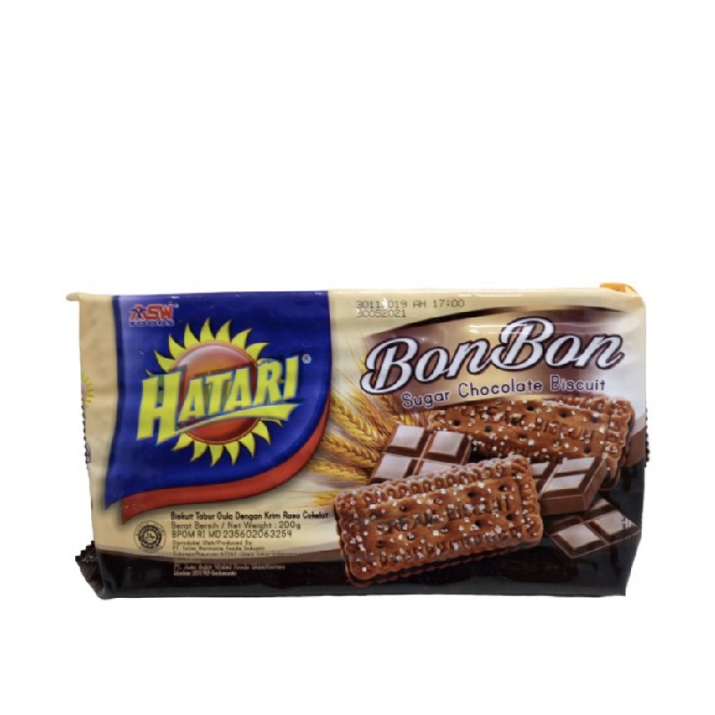 

Hatari Bon Bon Biskuit Krim Coklat 190 gr