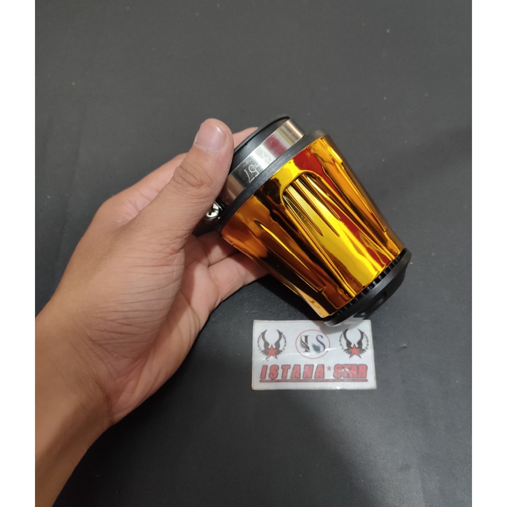 [promo] FILTER RACING Saringan Udara Motor Filter Udara Filter Karbu Pe 24 26 28 Karburator / filter drag racing balap universal semua motor / termurahr/terlaris/star seller/EMAS /MERAH/SILVER