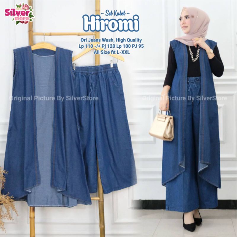 Set Kulot Hiromi Ori Jeans Wash