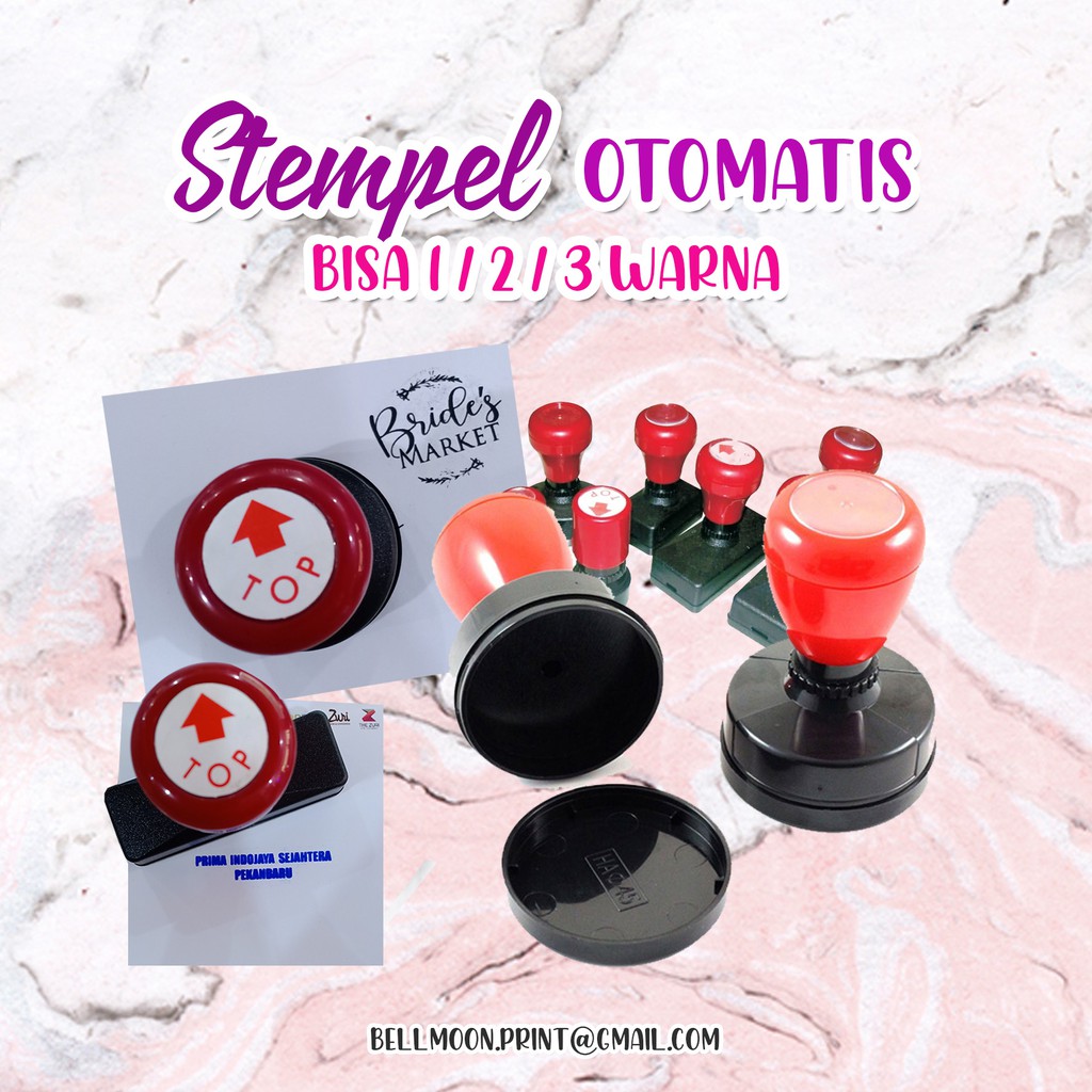 

STEMPEL CUSTOM FLASH / OTOMATIS BISA 1/2/3 WARNA