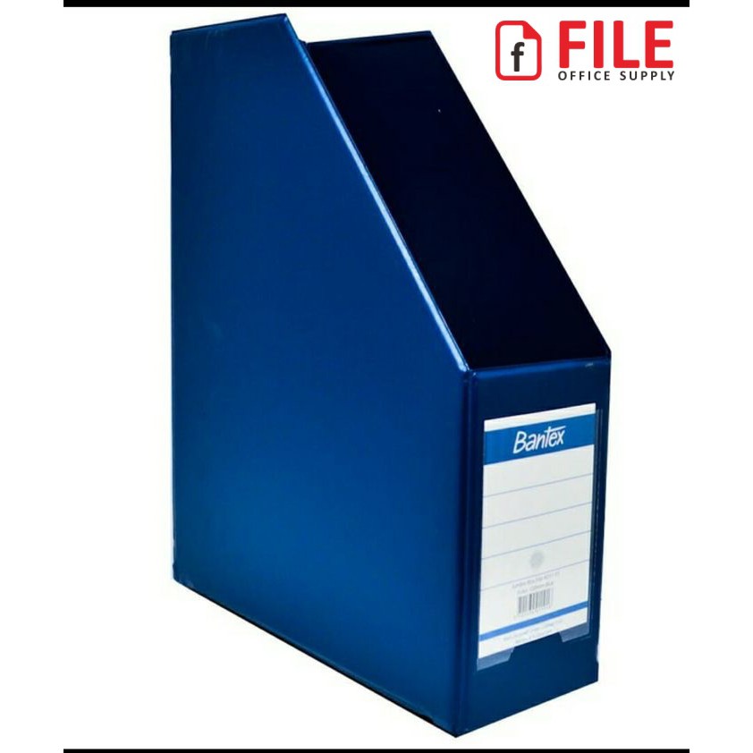 

Bantex Magazine File (Box File) F4 10cm Blue (4011-01)