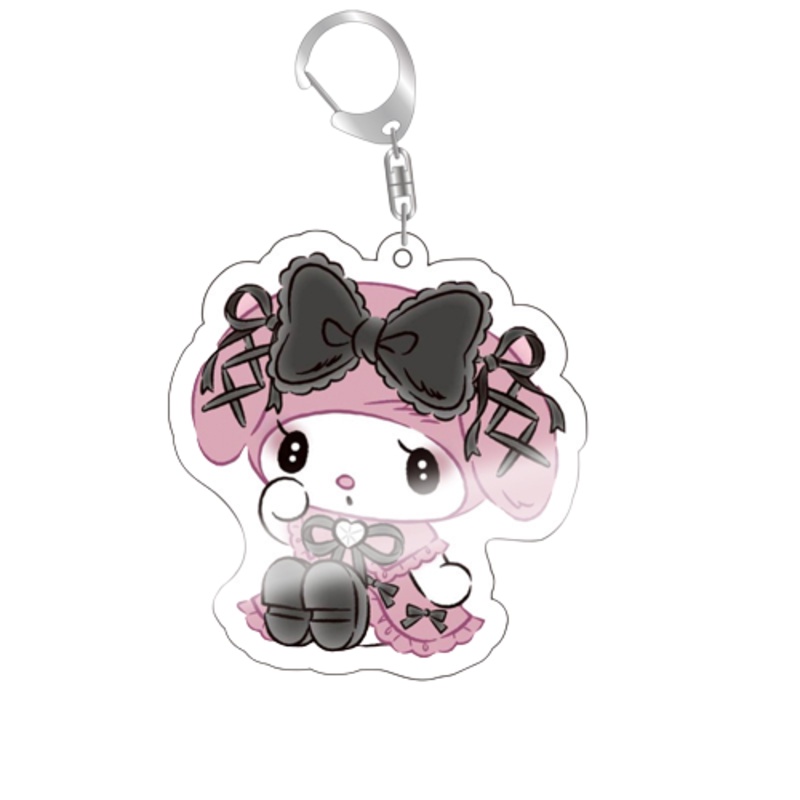 Sanrio Kawaii Kuromi Melody Hello Kitty Keychain Pendant Keyring Sweet Cute Girls Pendant Accessories Hello Kitty Pendant Models Toy