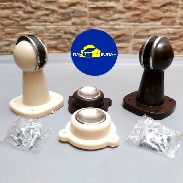 Door Stop Stopper Holder / Penahan Pintu PVC Plastik Magnet - GLX