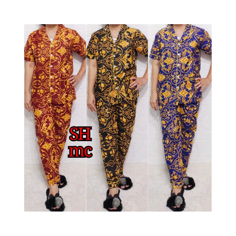 Baju Tidur Piyama Wanita Motif Sultan Pajamas Katun  / Baju Tidur setelan Wanita KATUN  CP ABG REMAJA Terbaru Bigsize Kekiniaan