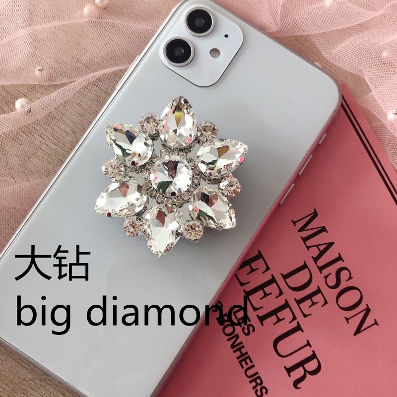 Popsocket Hp Universal Bentuk Berlian Imitasi