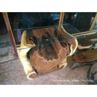 Meja Konsul Nakas Kayu Trembesi Erosi (Panjang 100cm, Lebar 40cm)