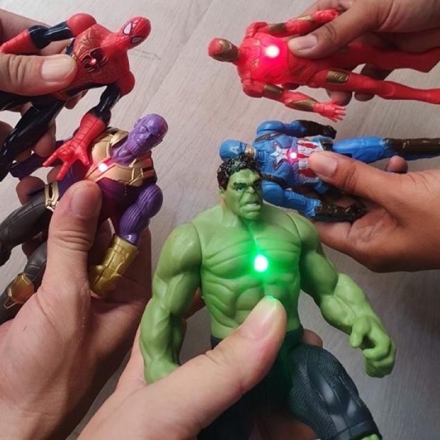 ❂ Mainan action figure avengers 2 set 5pc cake topper hulk antman thor - Antman nyala ➣