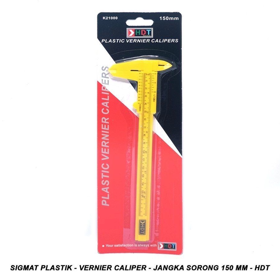 Sketmat Jangka Sorong HDT 150 mm Sigmat Plastik Vernier Calipers 6&quot; 6inch 15cm 6 inch 150mm