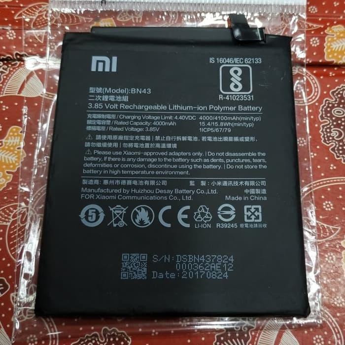 batt baterai xiomi xiaomi redmi note4x note 4x bn43 original 100%