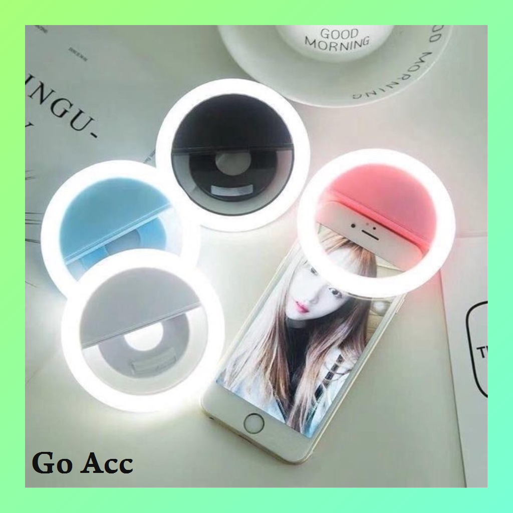 Lampu Sikat Gigi USB powerbank Ring Light Selfie Flash Handphone