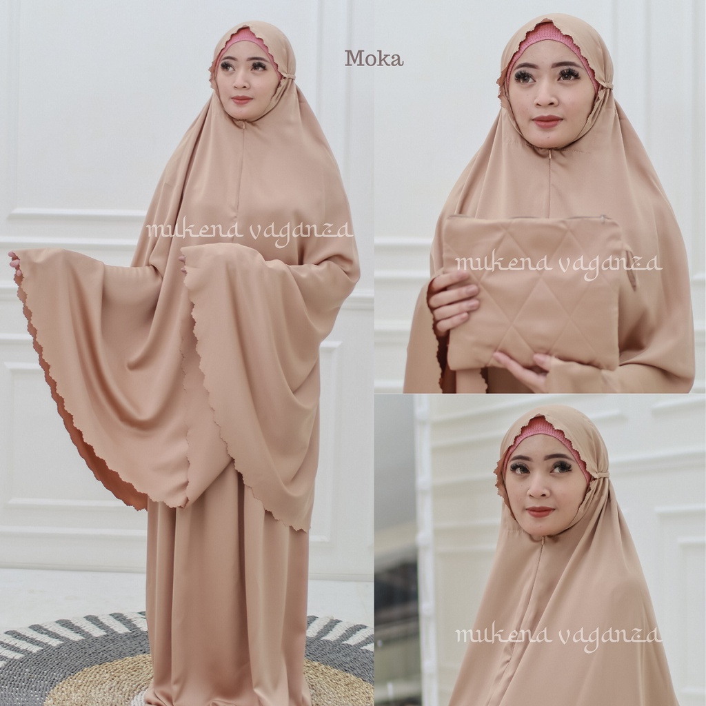 Mukena Dewasa Daily Pastel Lasercut terbaru