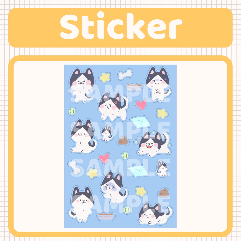 Sticker Journal Anjing Tetsu