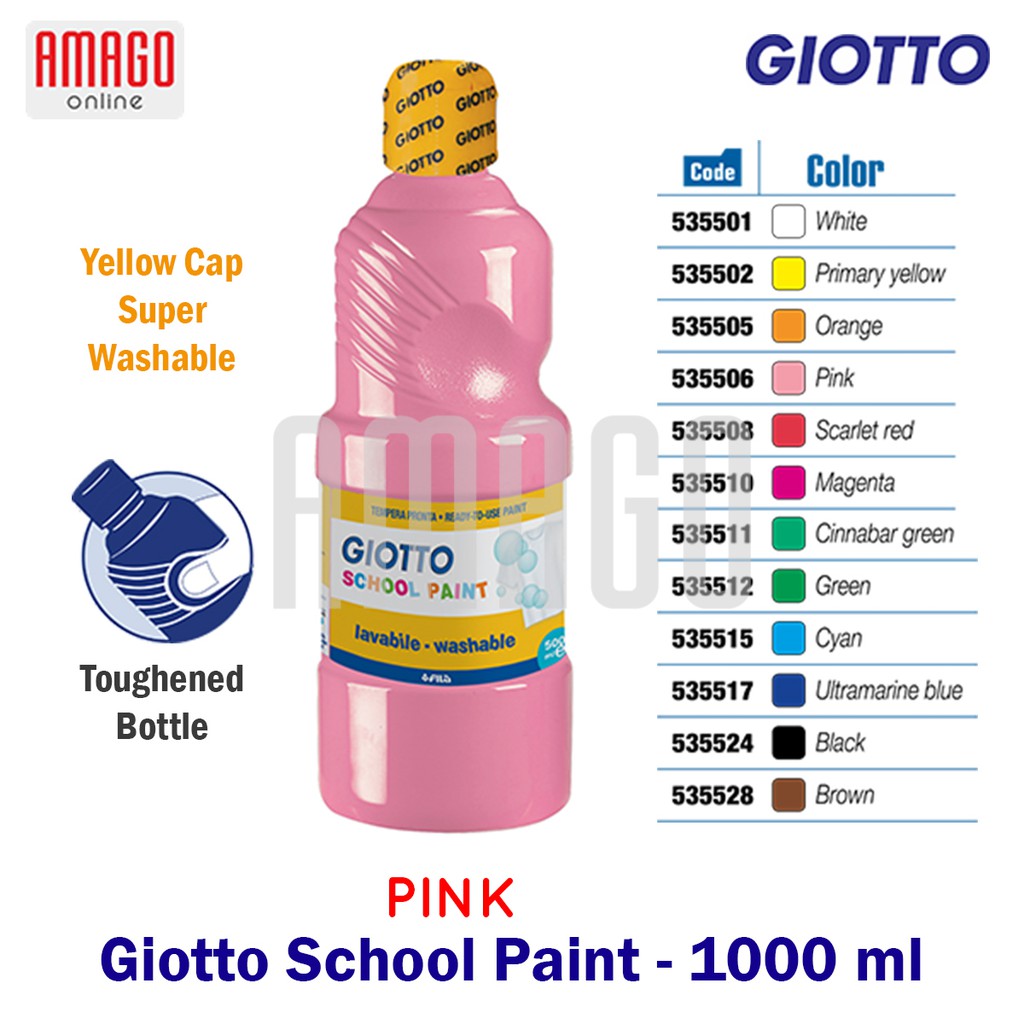 GIOTTO SCHOOL PAINT - PINK - 1.000 ml - 535506