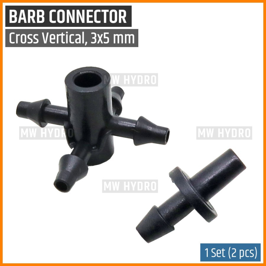 Cross Connector 3 mm / 5 mm - 4 Arah / 4 Way