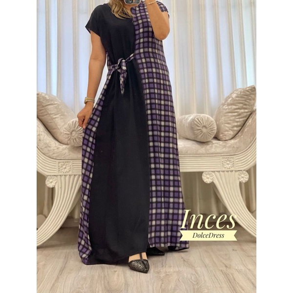 Daster Arab DOLCE INCES Original Label Dress Rayon Super-HEERA: UNGU LILAC