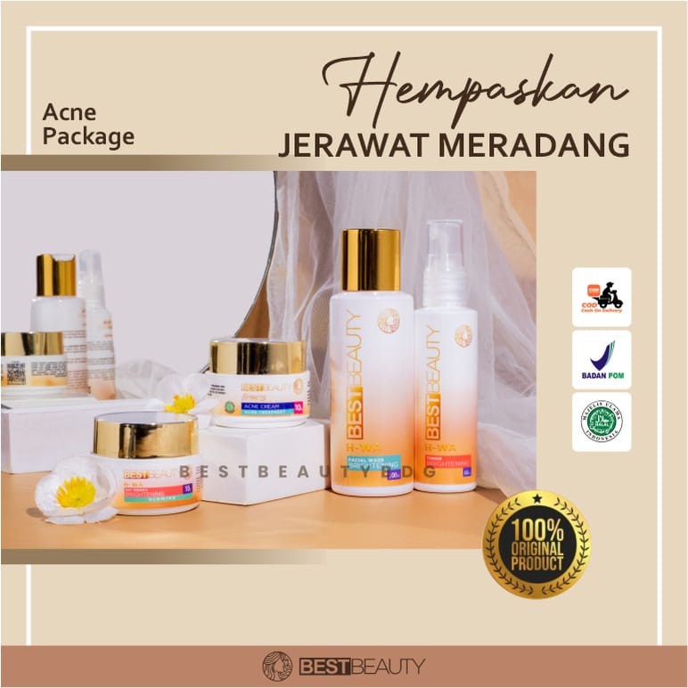 Best Beauty Skincare BPOM Paket Ultimate Acne Brightening Cream Original perawatan kecantikan pemuti
