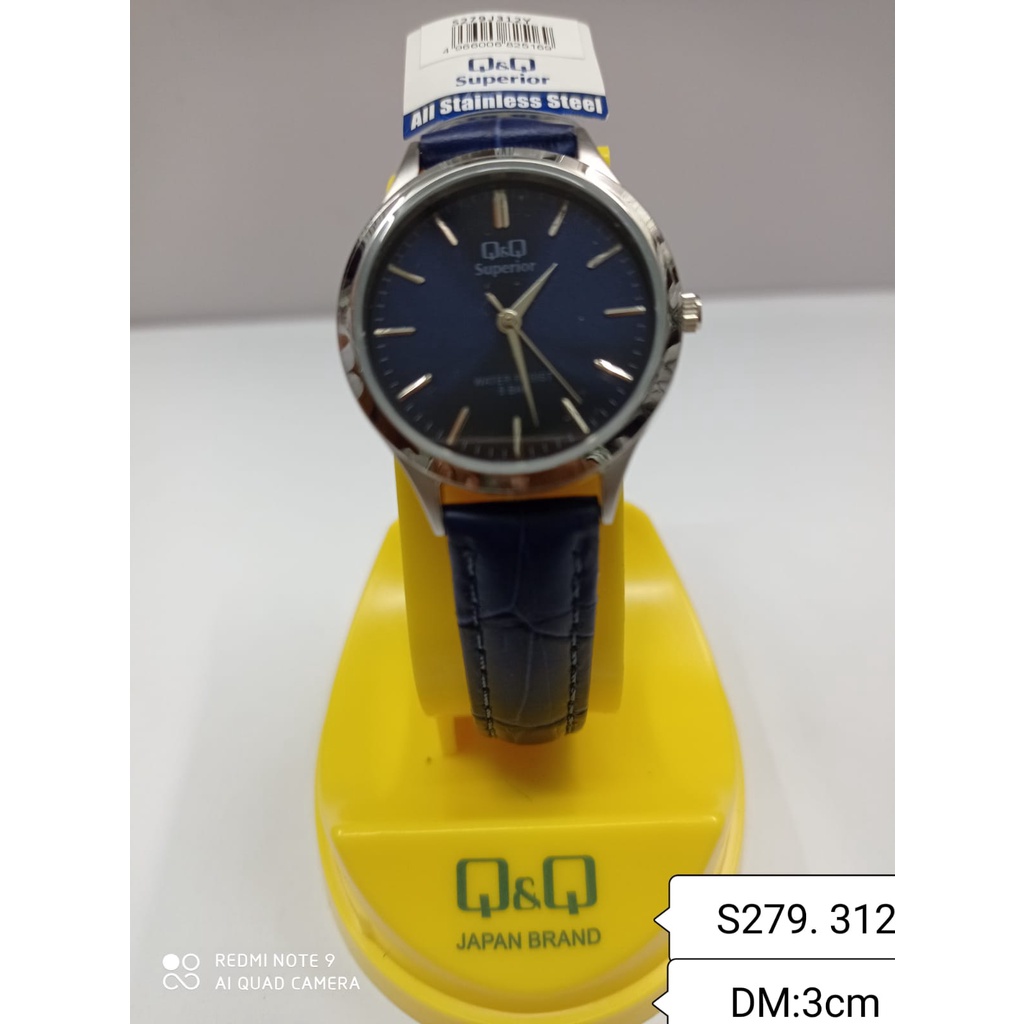 Jam Tangan Wanita Classic Casual Kulit Leather Analog Original Q&amp;Q QnQ QQ S279 QB43 Series