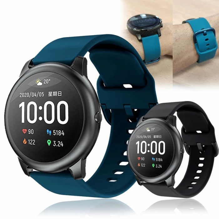 TALI JAM TANGAN SILICONE RUBBER MODEL ACTIVE STRAP HAYLOU SOLAR WATCH