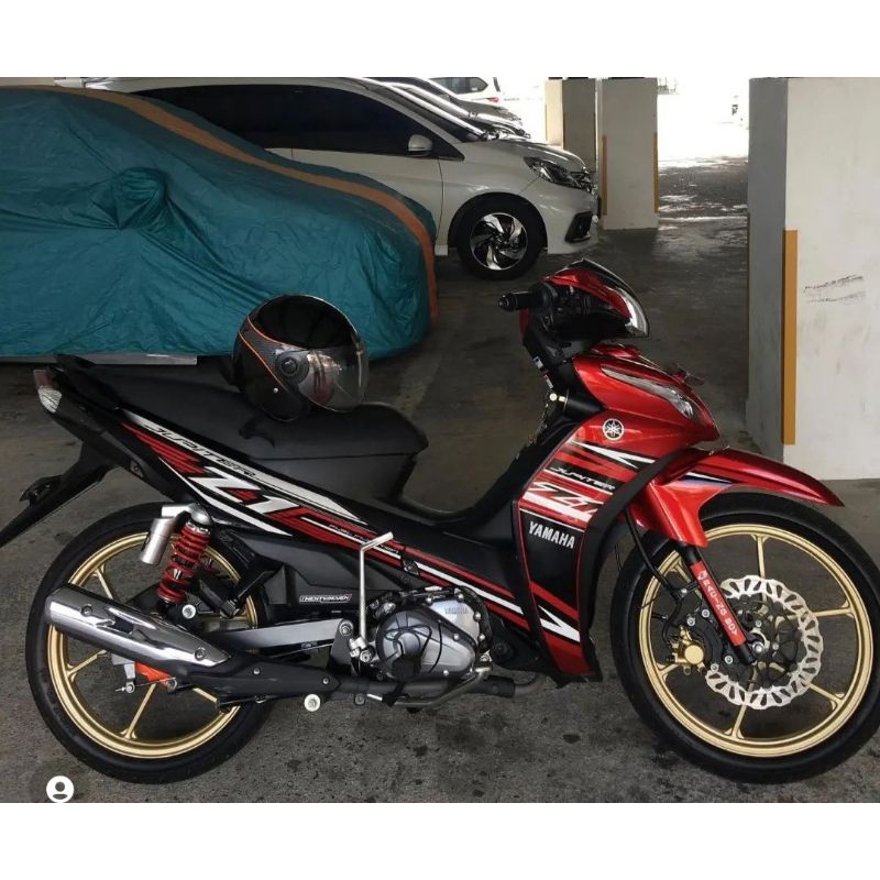 STRIPING STICKER JUPITER Z1 2016 MERAH HITAM STRIPING JUPITER Z1 MERAH 2016
