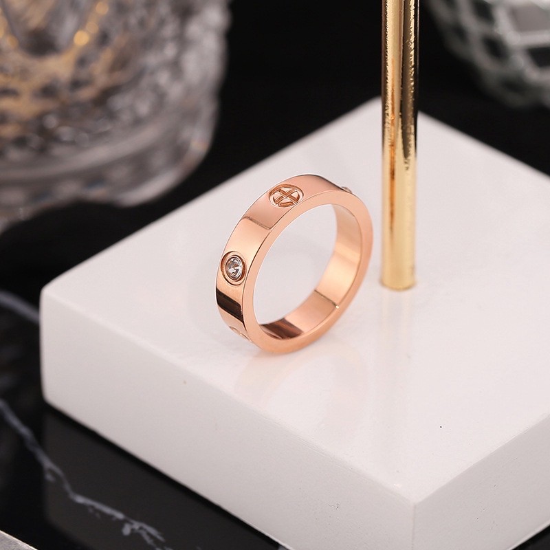 Cincin Wanita Titanium Mini Korea Fashion Cewek Cocok Untuk pesta hadiah trend kini CK094