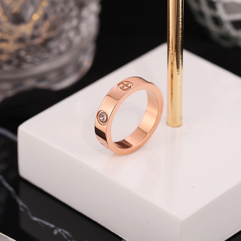 Cincin Wanita Titanium Mini Korea Fashion Cewek Cocok Untuk pesta hadiah trend kini CK094