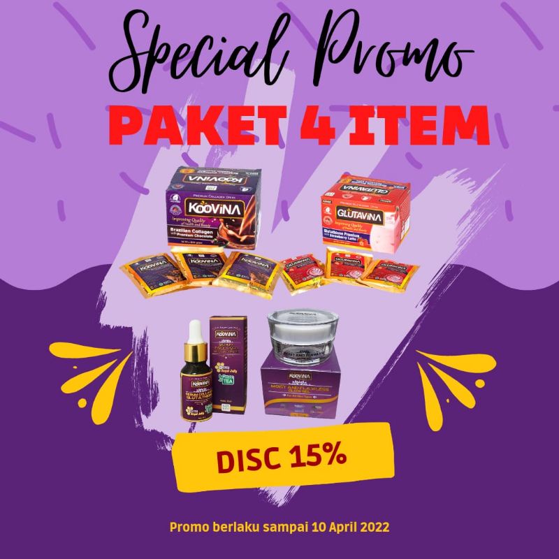 promo Romadhon harga hemat koovina Glutavina skincare kolagen