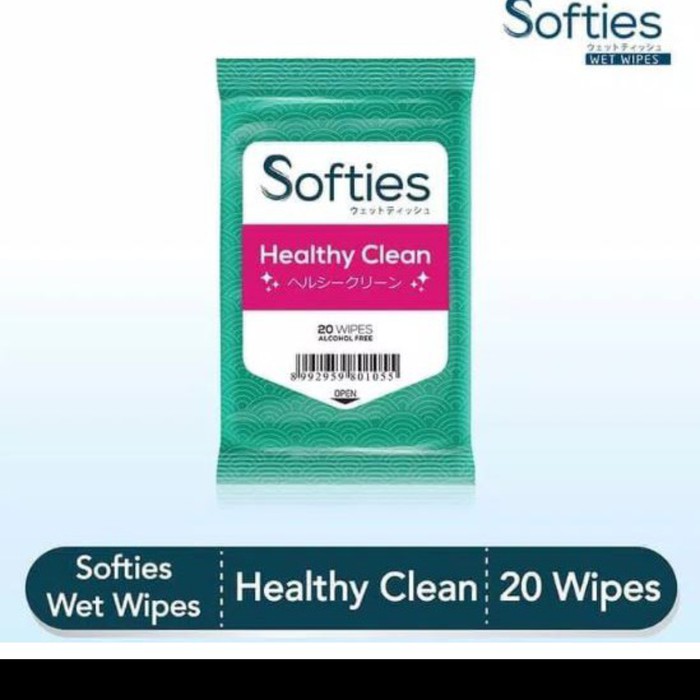 softies wet wipes healthy clean 20wipes