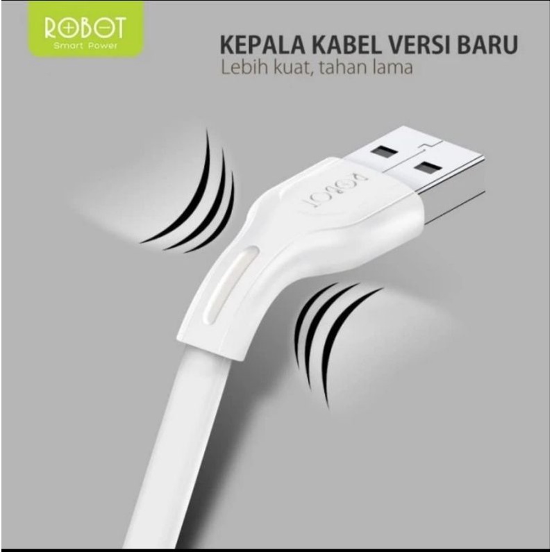 ROBOT Kabel Data Micro USB - 1M - Garansi Resmi 1 Tahun - RDM100S/RDC100S/RDL100S