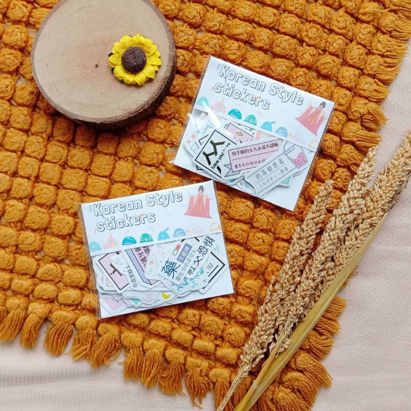 

KOREAN STYLE STICKER | STICKER MODEL KOREA UKURAN 2 SAMPAI 5 CM