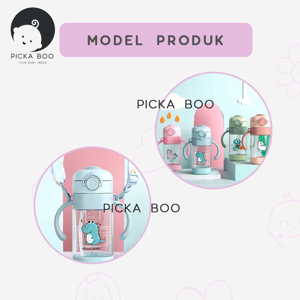 PICKA BOO Botol Gelas Minum Sedotan Anak Balita Training Cup Baby